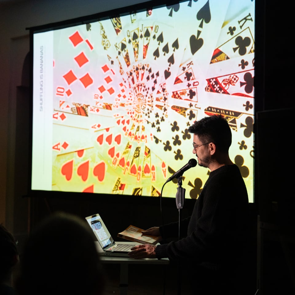 Justin presenting.