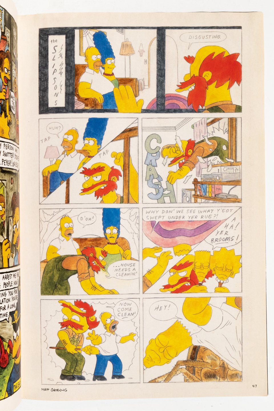 a one page comic by CF. It is entitled "The Slipsons."