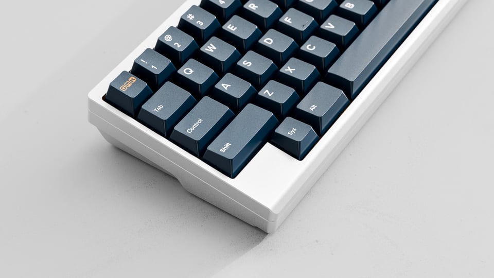 GMK CYL Fabrik keycaps on an HHKB keyboard