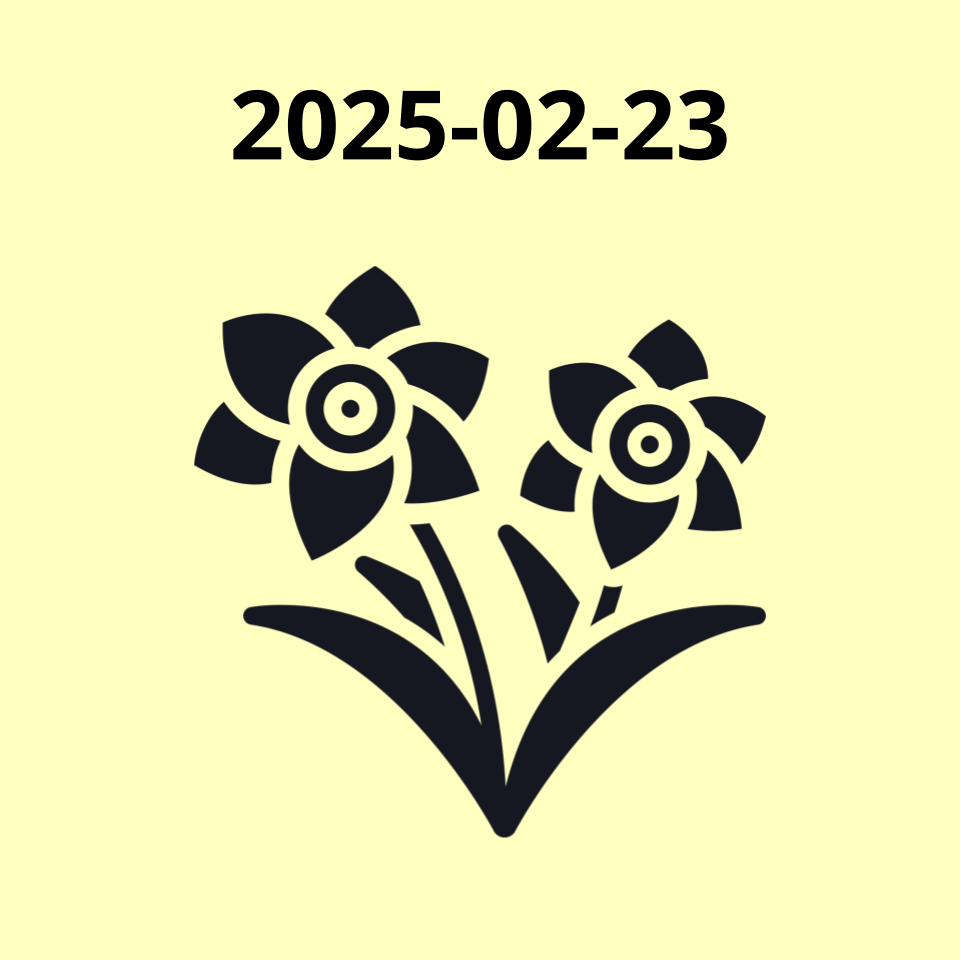 Icon of daffodils 2025-02-23