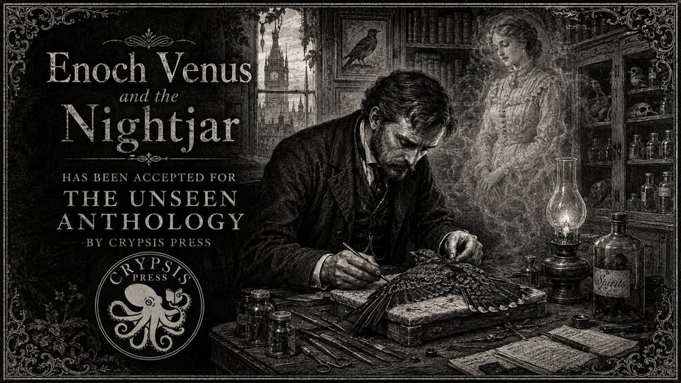 Enoch Venus and the Nightjar has been accepted for The Unseen by Crypsis Press
