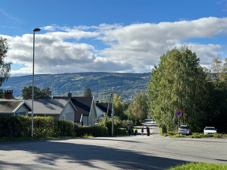 A beautiful mountainous landscape in Lillehammer.