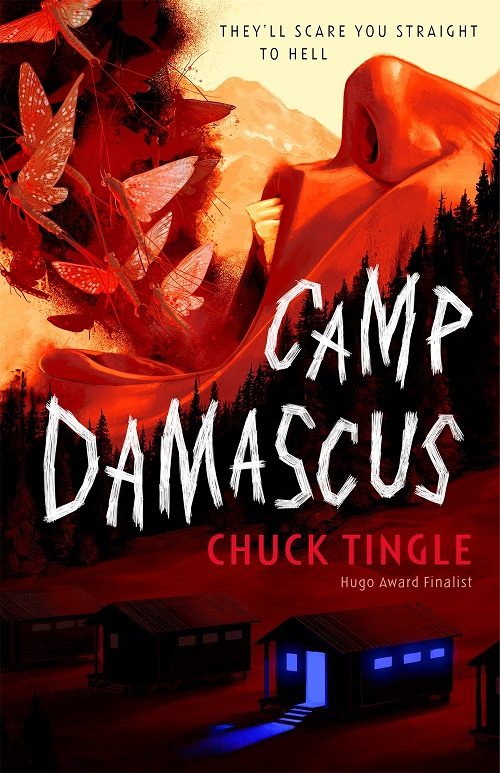 book cover - Camp Damascus by Chuck Tingle