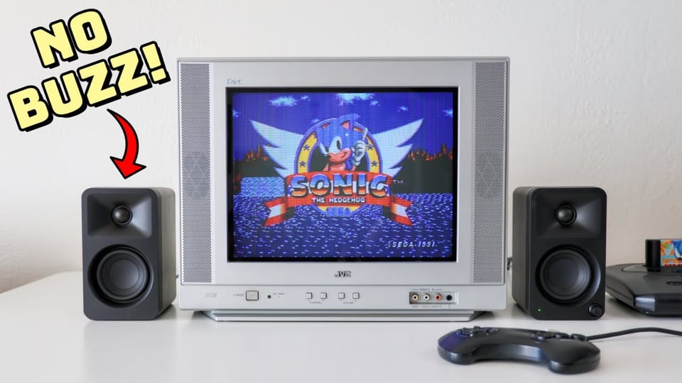 Kanto ORA speakers playing sweet Sonic tunes