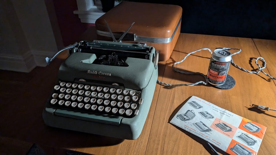 an electric typewriter