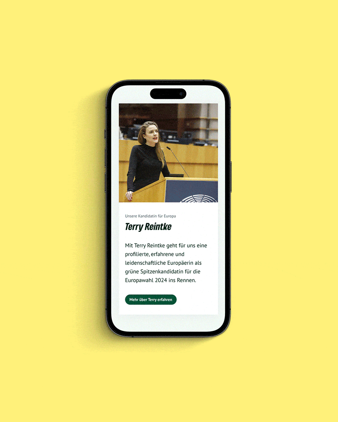 A few impressions of the new website (mobile devices)