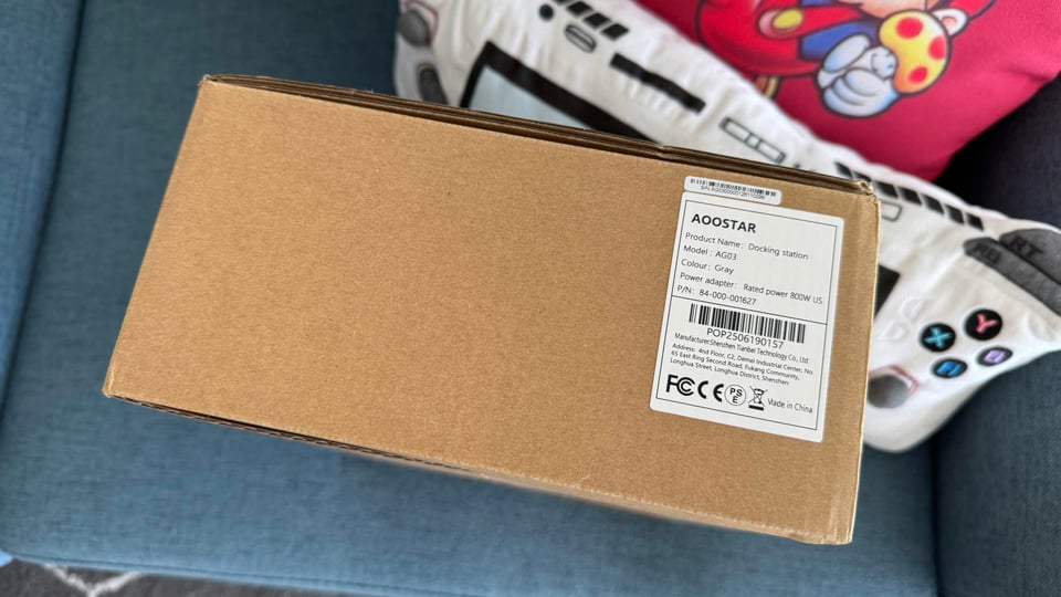Secret box containing the Aoostar AG03 eGPU dock