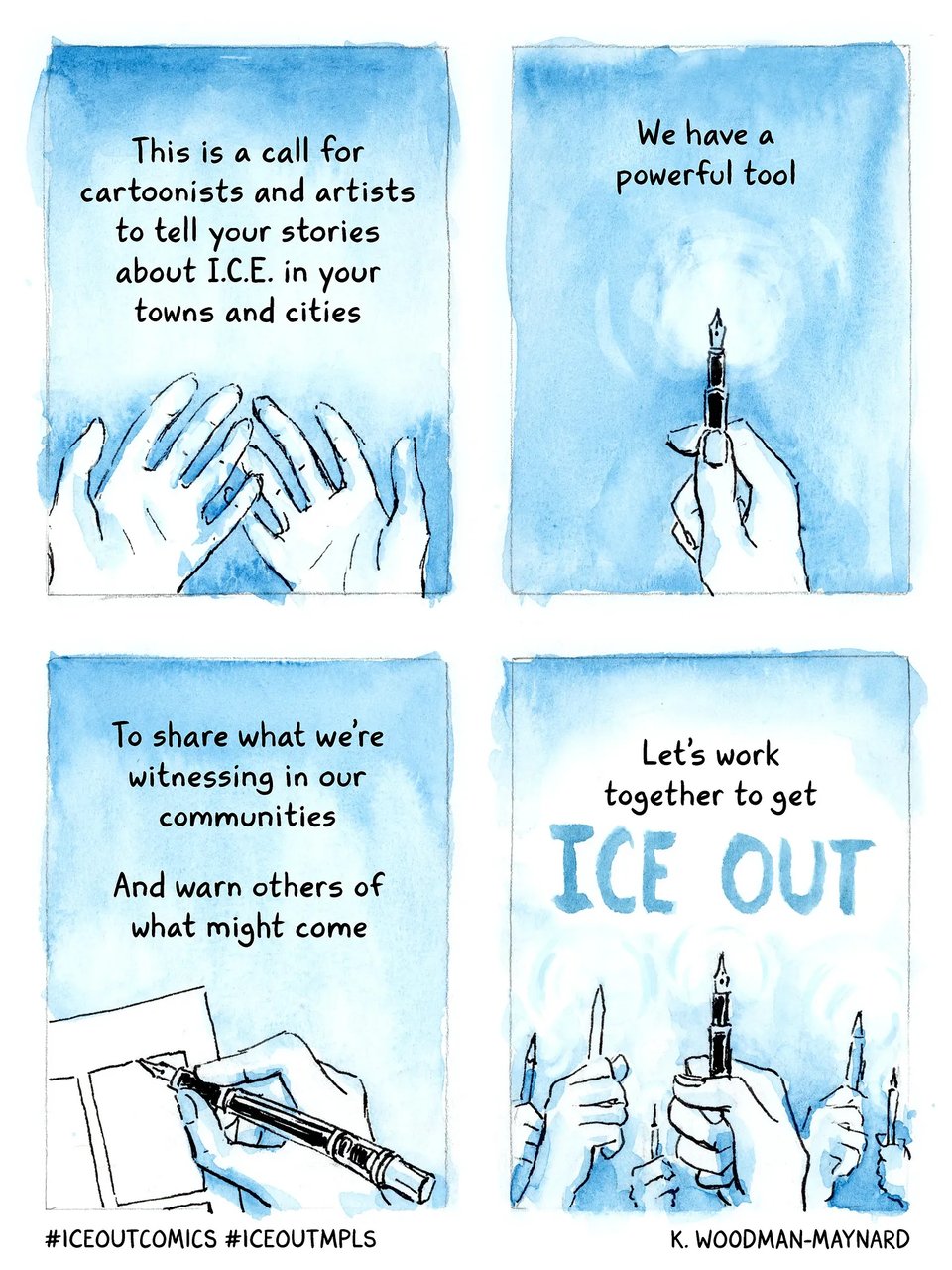 Cartoonists Against ICE 🧊