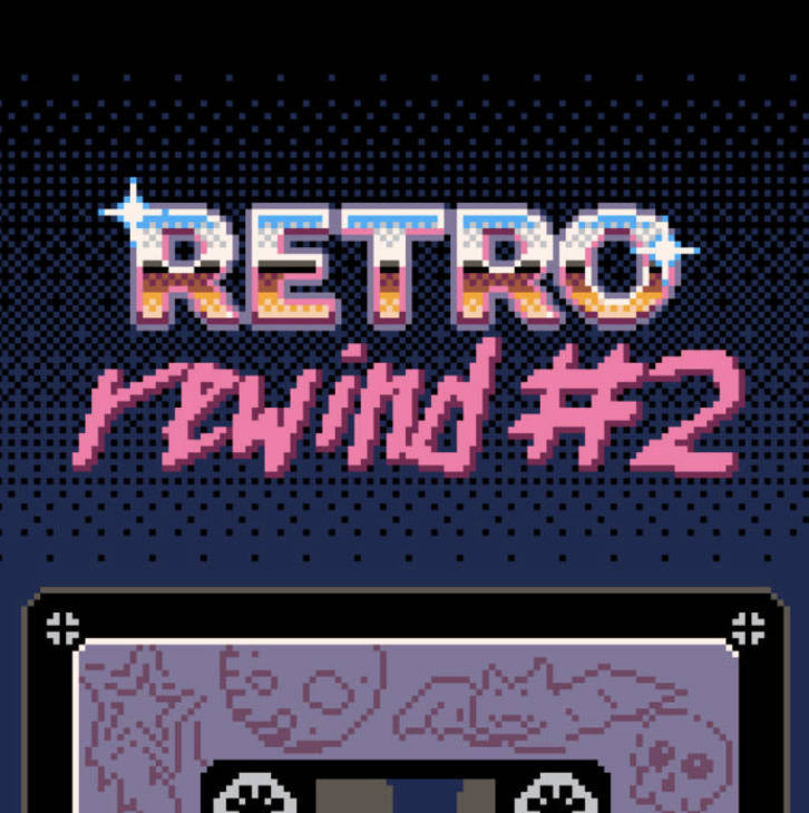 Cover art for Retro Rewind #2, a purple mixtape.