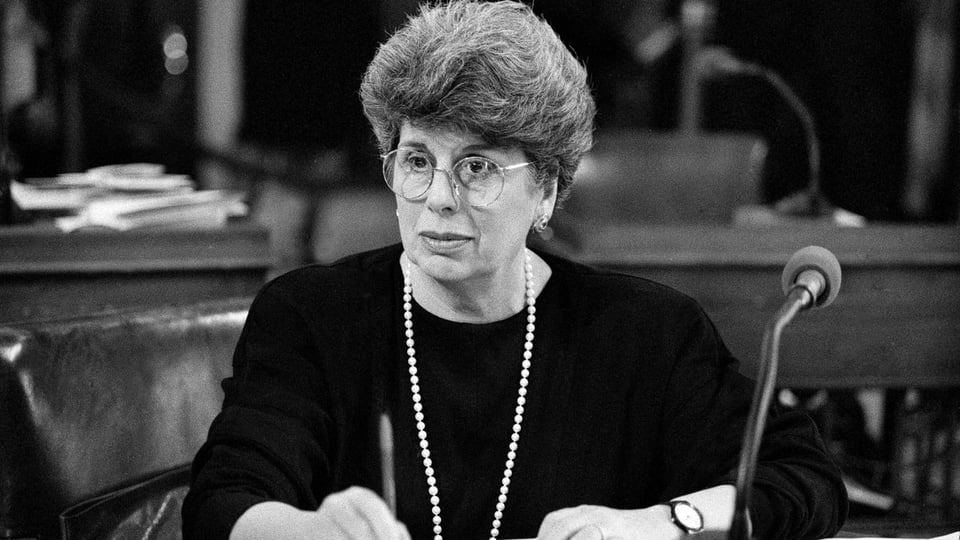 Ronnie Eldridge at a City Council meeting in 1991.Two decades earlier, while working as a top aide to Mayor John V. Lindsay, she was described by The Times as “one of the most influential women of politics in the city government.”