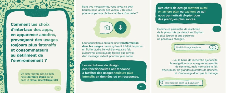 Capture écran de nos posts