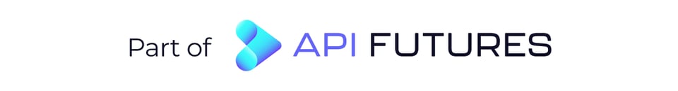 A banner that says "API Futures" with a futuristic looking shape/logo.