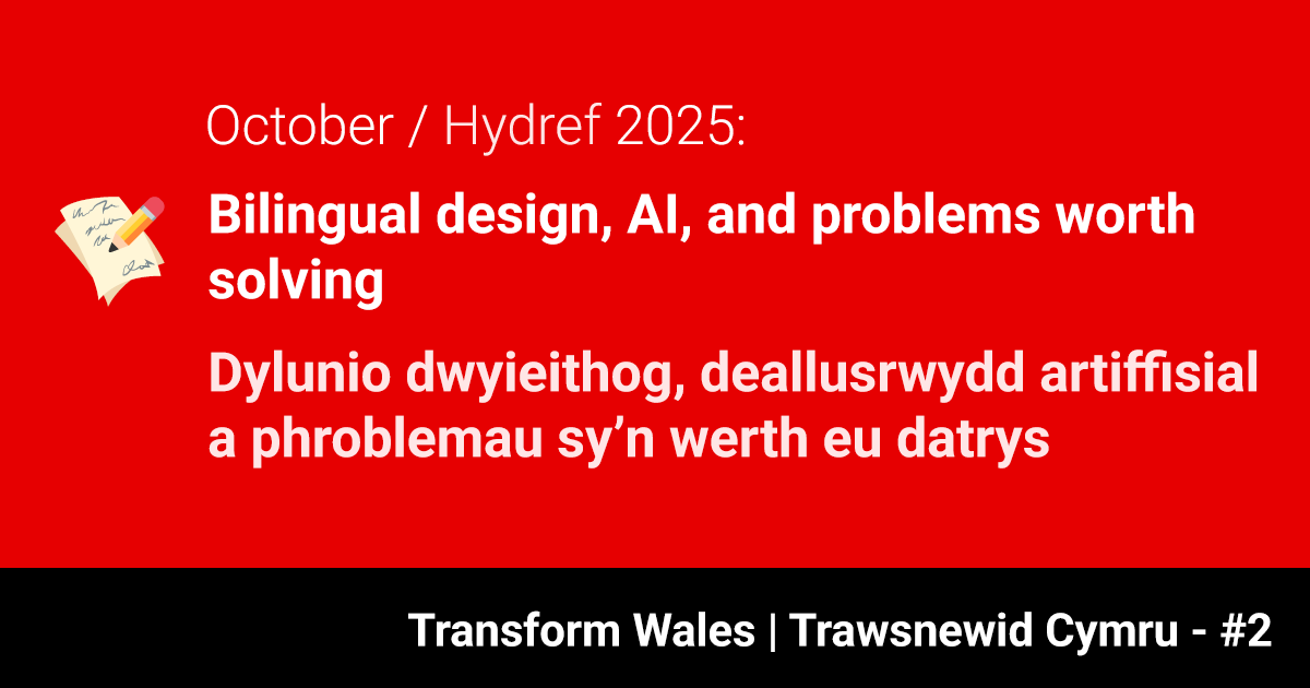 Trawsnewid Cymru | Transform Wales - #2 Hydref/October
