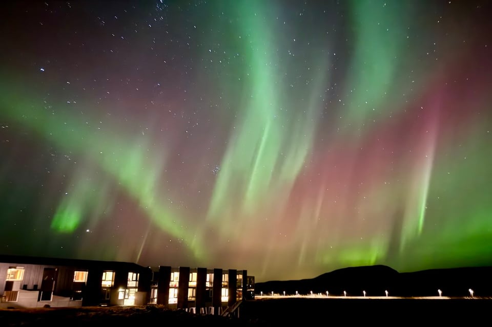 Borealis over ION Hotel, Iceland