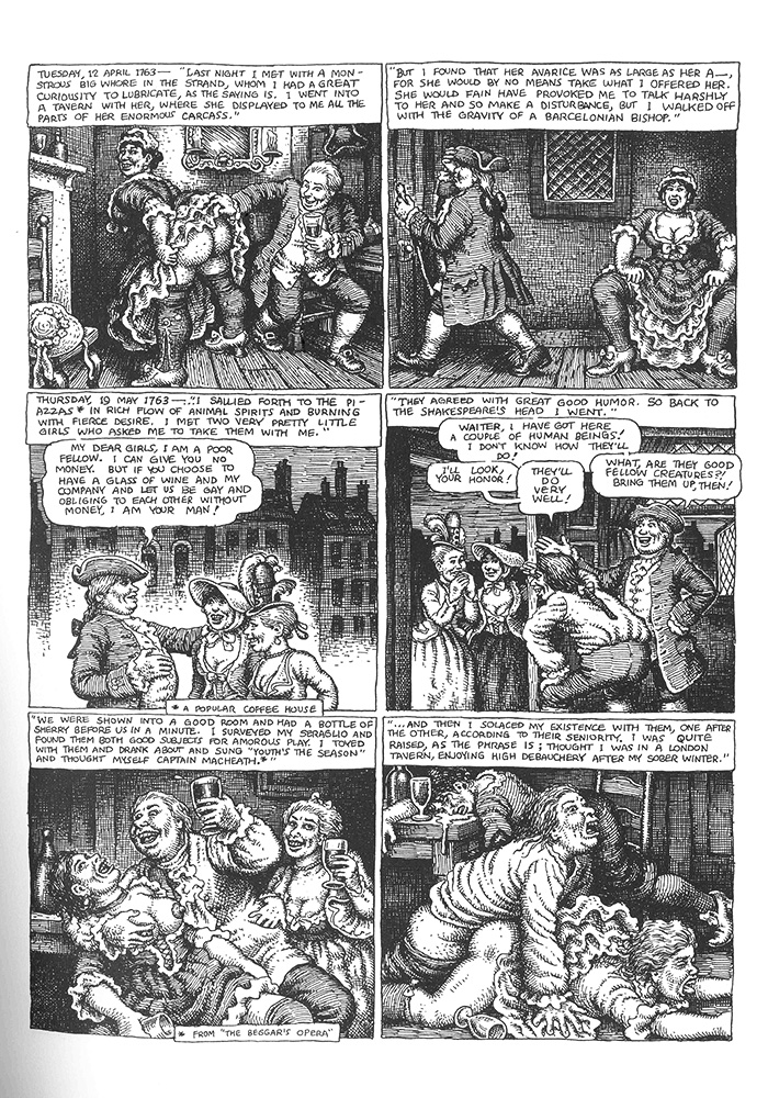 Page art from Biswell's Diary