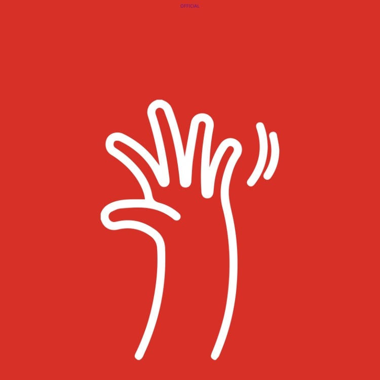 Newsletter logo (a waving hand)