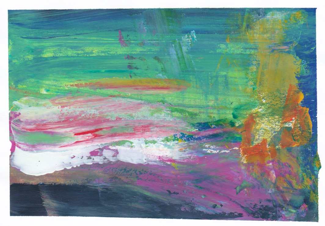 Abstract artwork with vivid colours