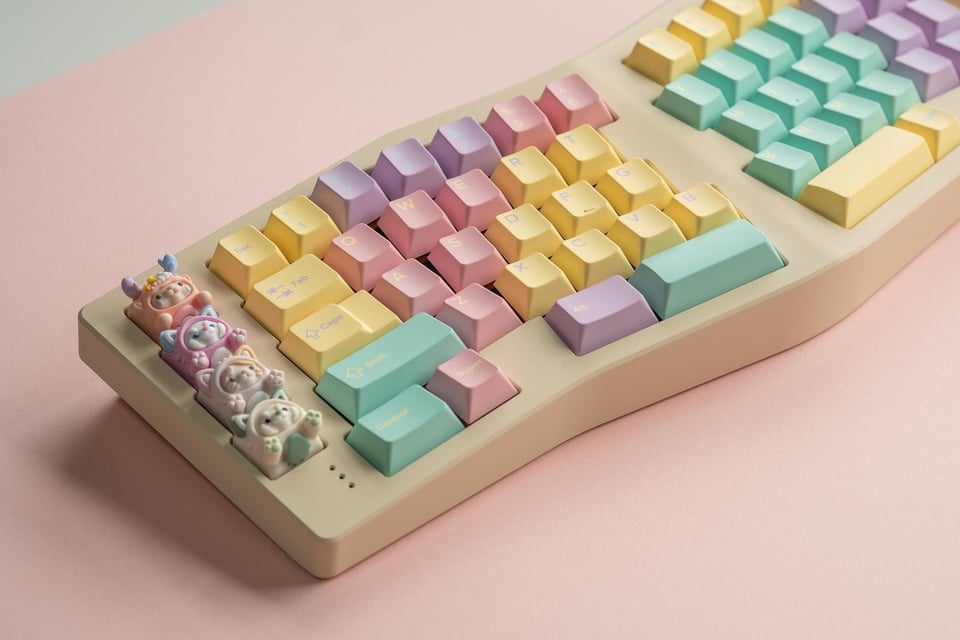All-pastel set of keycaps created with YUZU