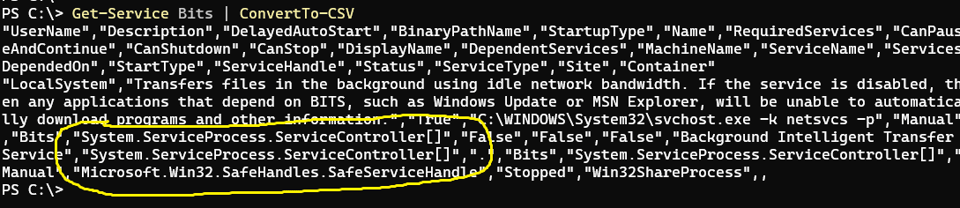 CSV serialization