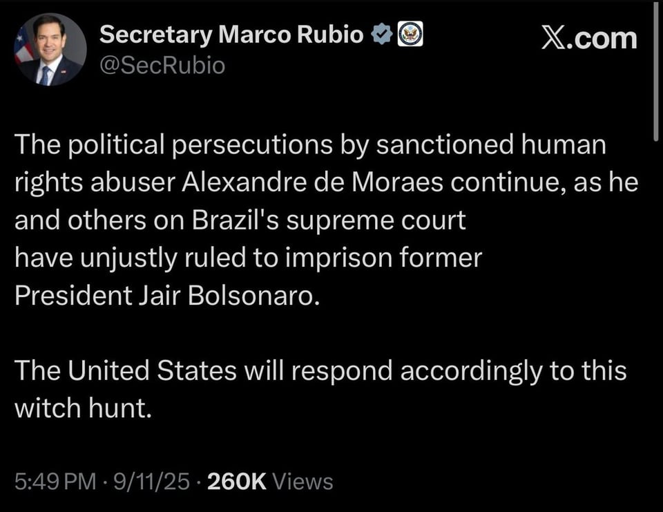 Little Marco spoke up for a dictator on behalf of the administration.