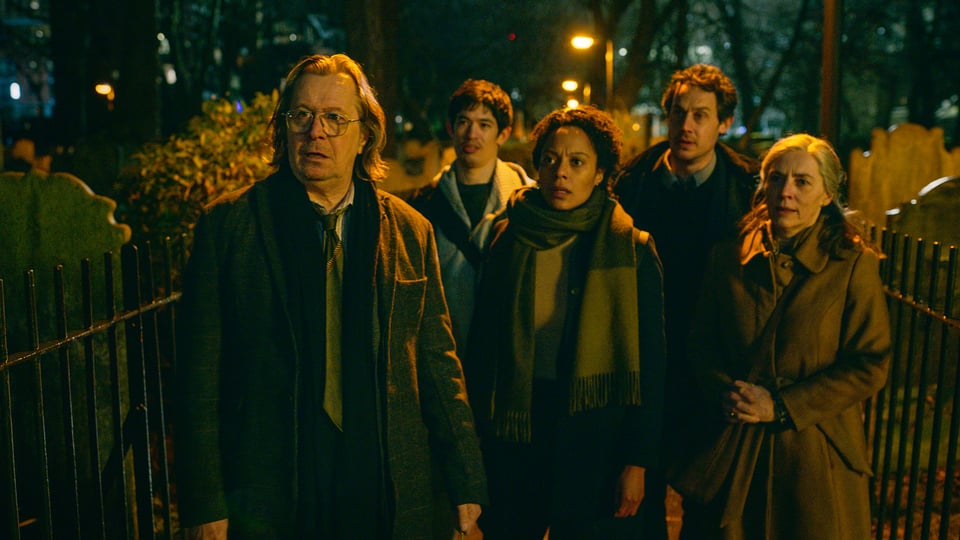 The Slow Horses, at night.