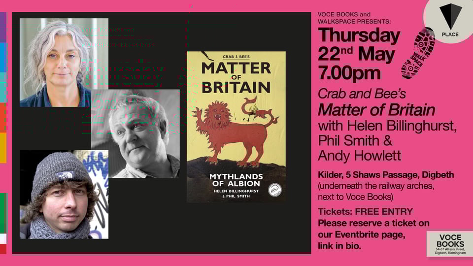 Book Launch 22 May - Crab & Bee’s Matter of Britain