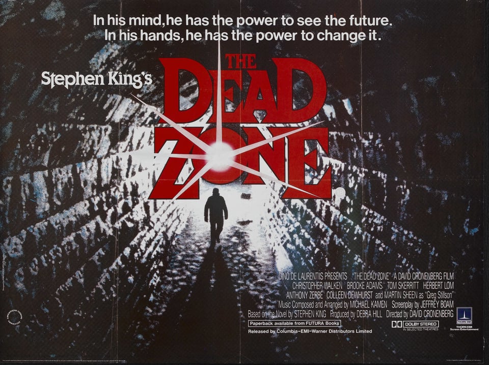 Poster for "The Dead Zone."