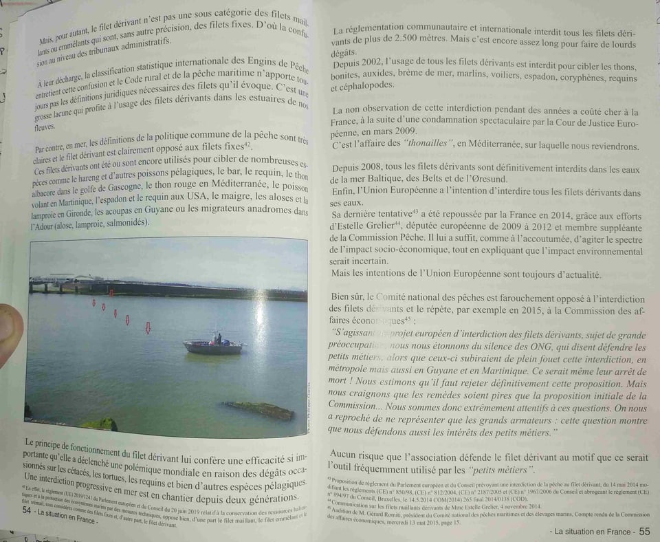 Aperçu de l'ouvrage "Golden Miles" expliquant pourquoi il faut éloigner les filets de pêche du bord de la mer.