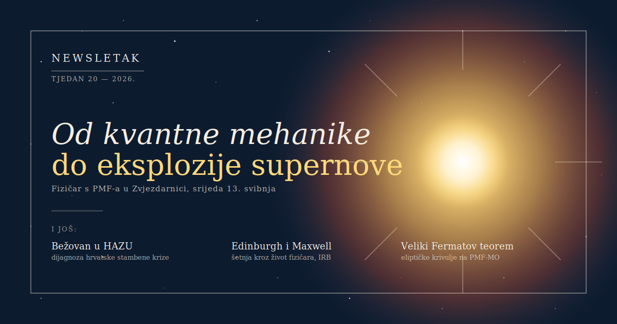 Newsletak: Kako kvantna mehanika objašnjava smrt zvijezda