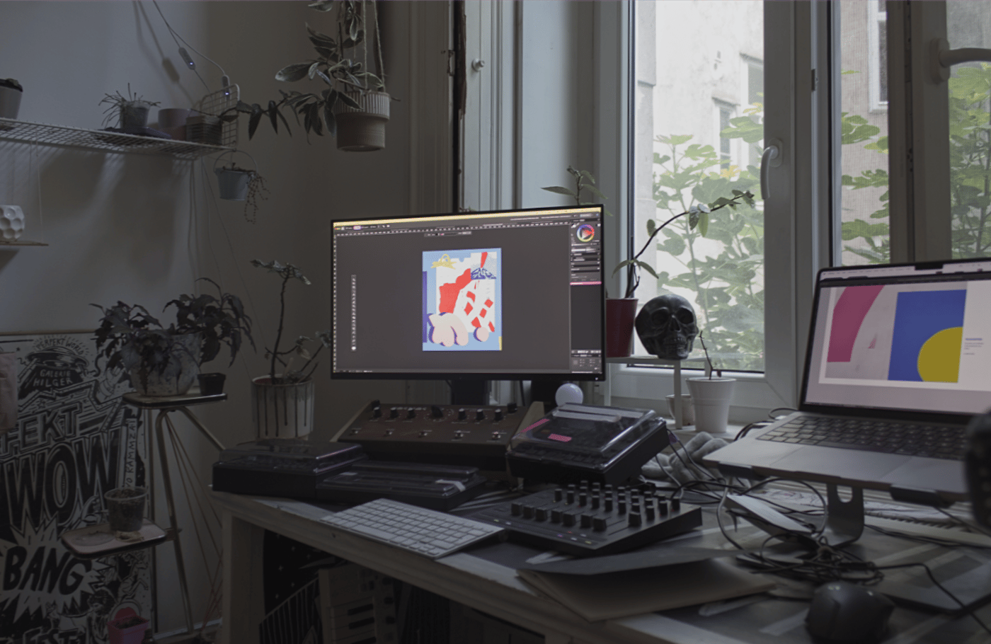 a picture of BOICUT's home studio