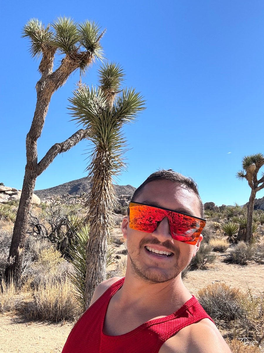 The author in the desert.