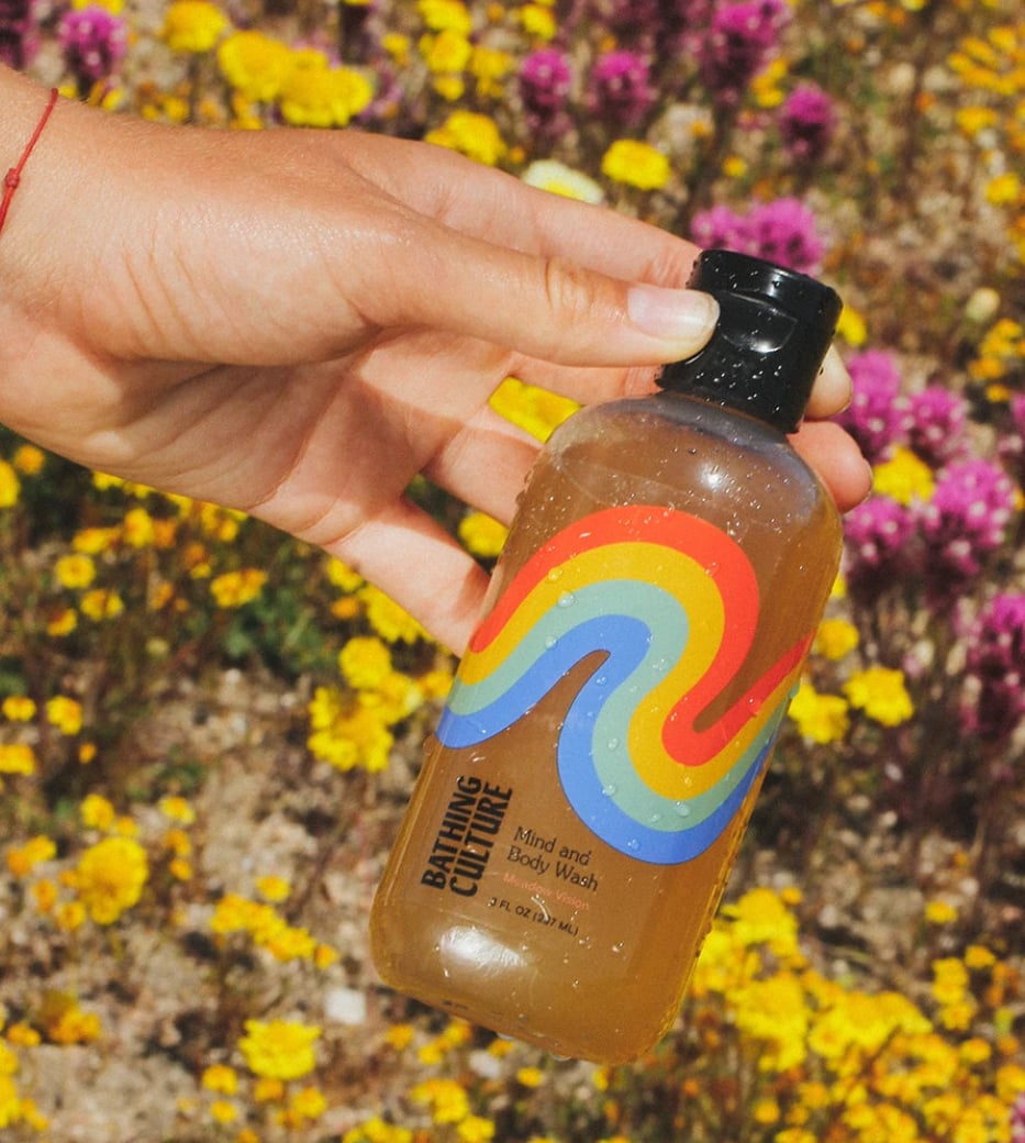 A bottle of bathing culture body wash