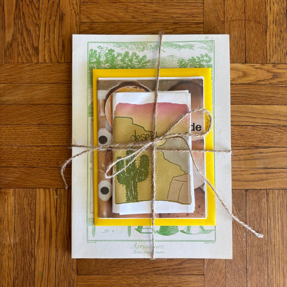 A subscriber gift, all tied up with string