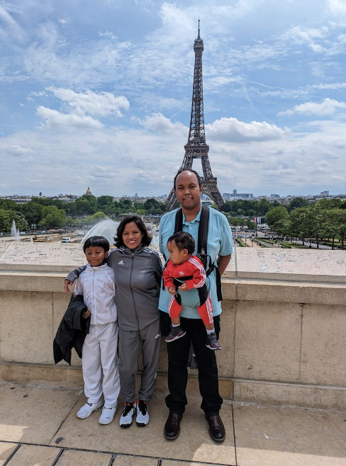 Ny Aina family picture in Paris