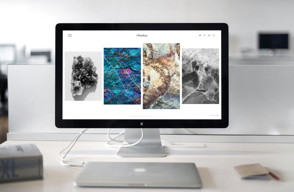 Image of a collection of landscape photos on a computer screen.