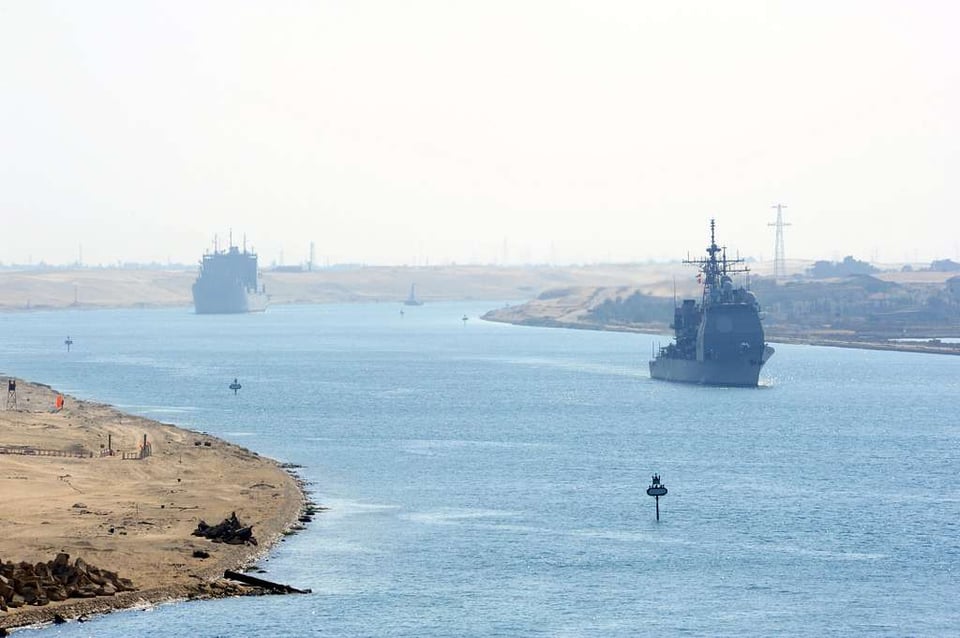 USS Gettysburg on patrol in international waters