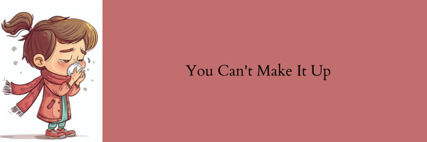 Cartoon person blowing their nose