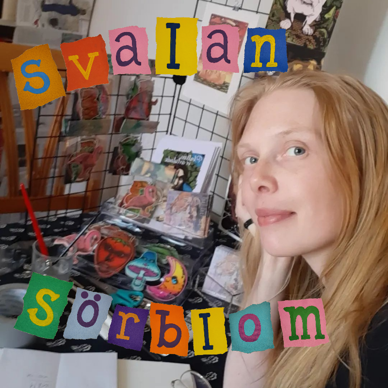 A portrait of the artist Svalan