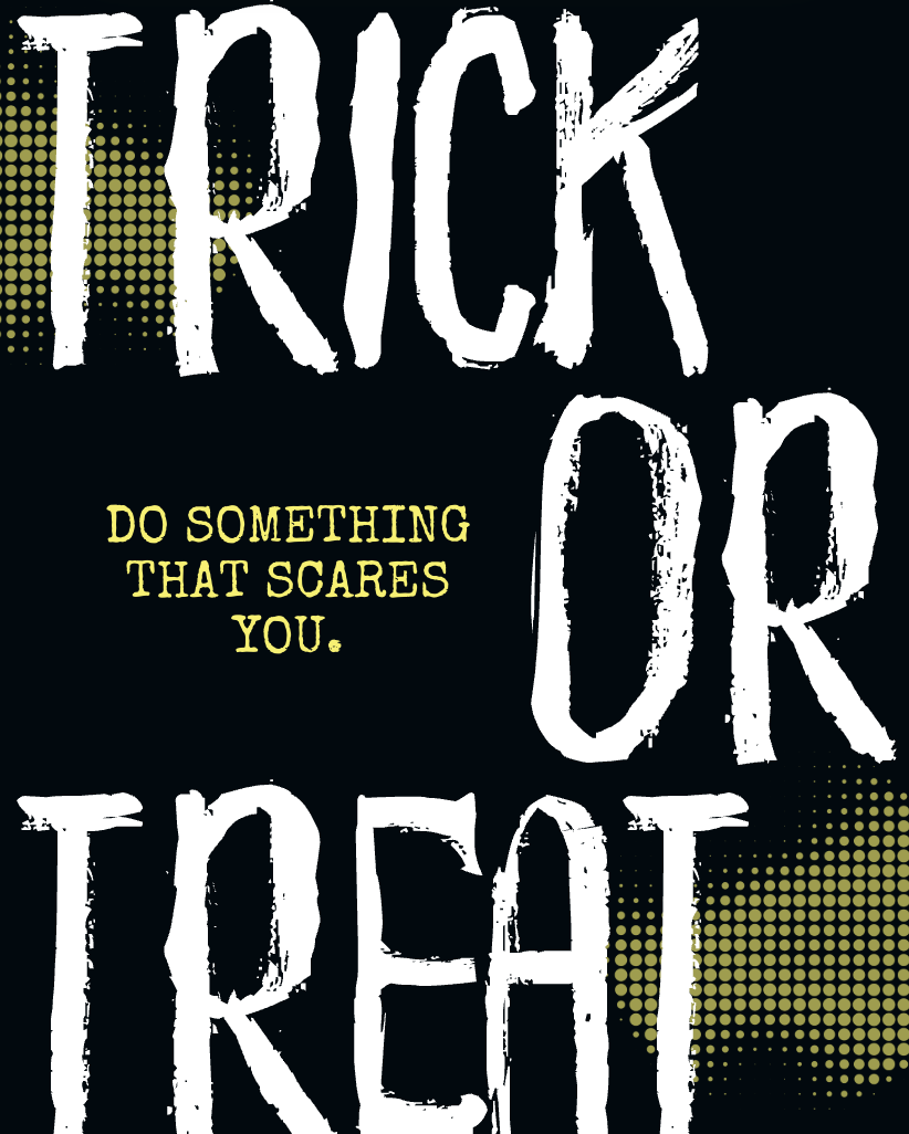 A preview of the upcoming instagram "trick or treat" post