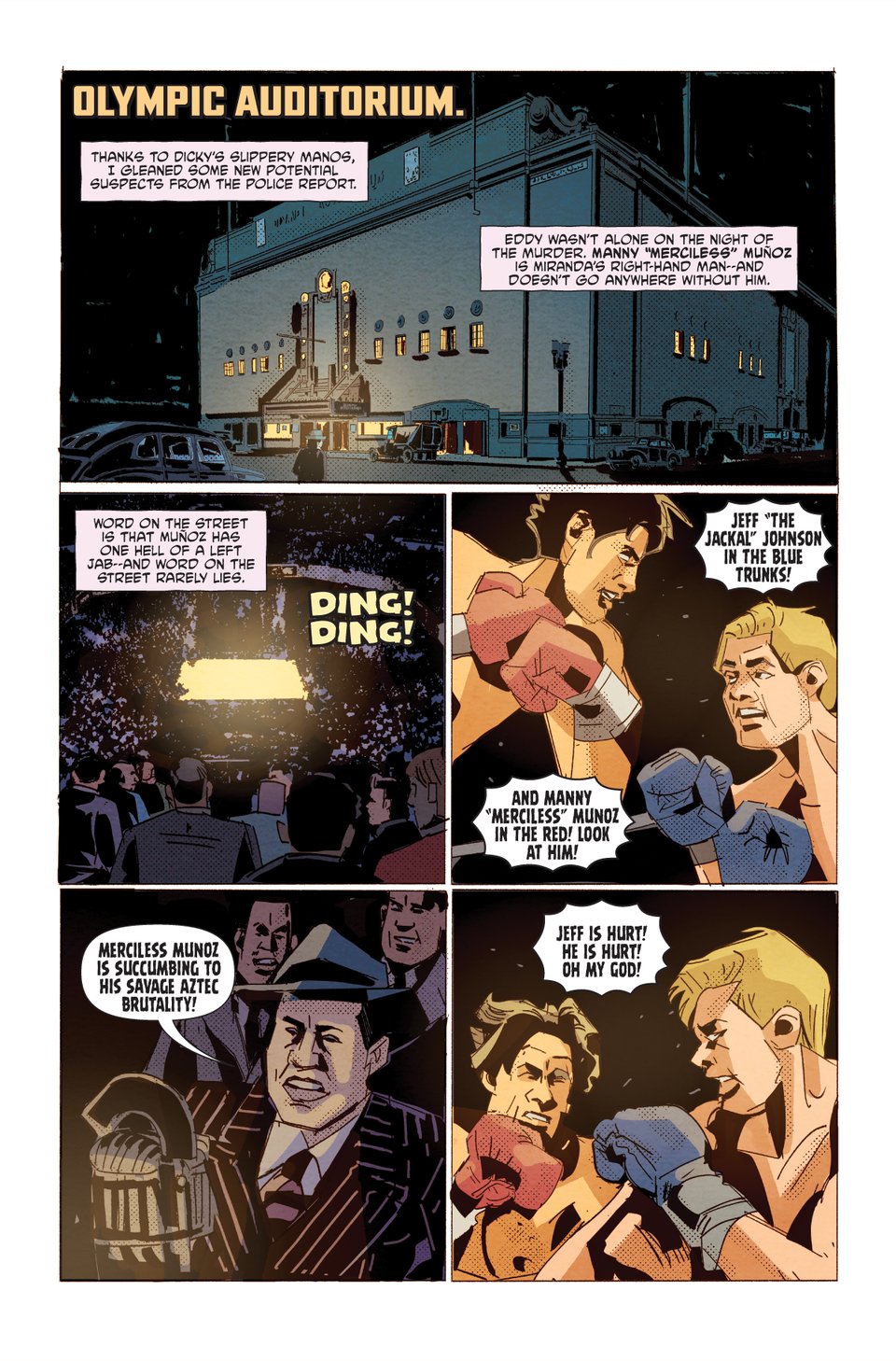 death to pachuco comic book art by rachel merrill and Lee loughridge. written and letter art by henry barajas