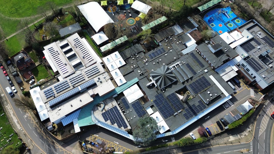 Charlton Park Academy aerial shot