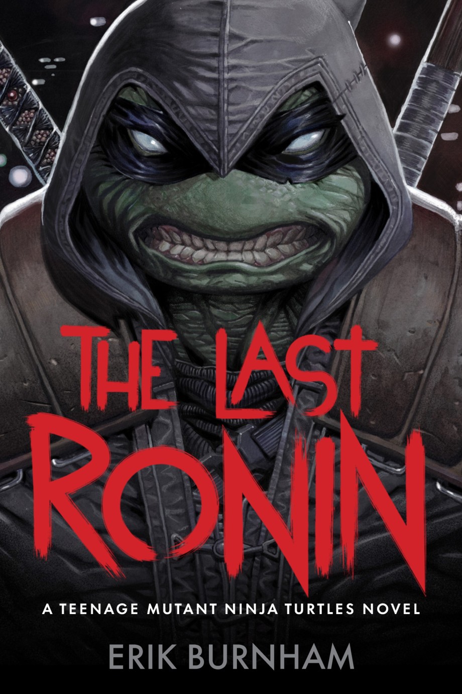 the cover to The Last Ronin, a TMNT novel by Erik Burnham