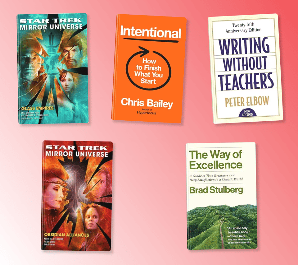 The covers of the books described below.