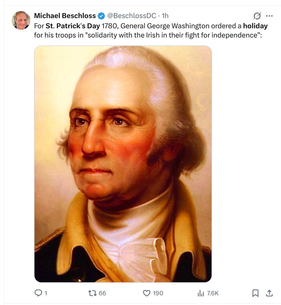 St Patrick’s Day - A holiday of one of America’s immigrant groups that the whole country celebrates.