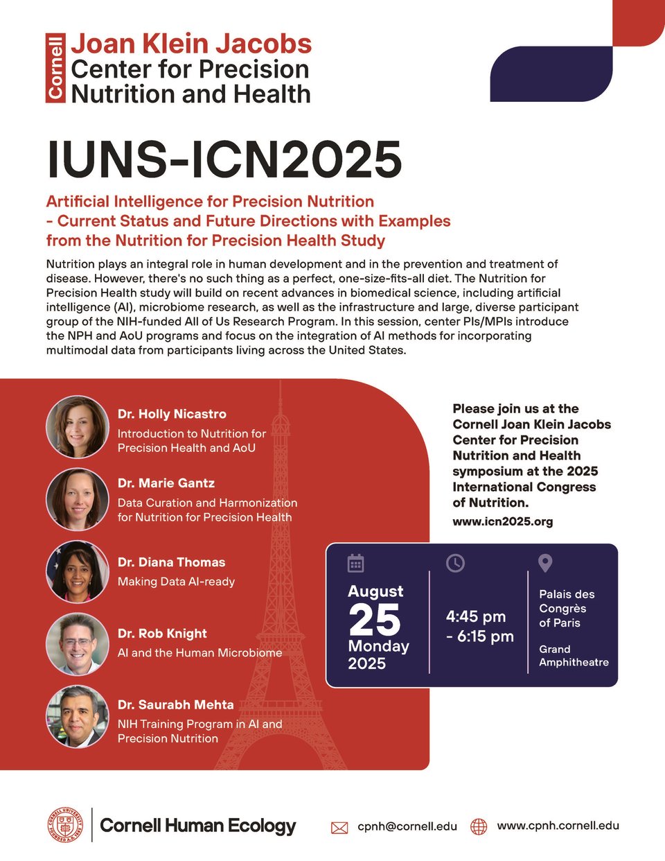 International Congress of Nutrition: IUNS-ICN2025 Edition