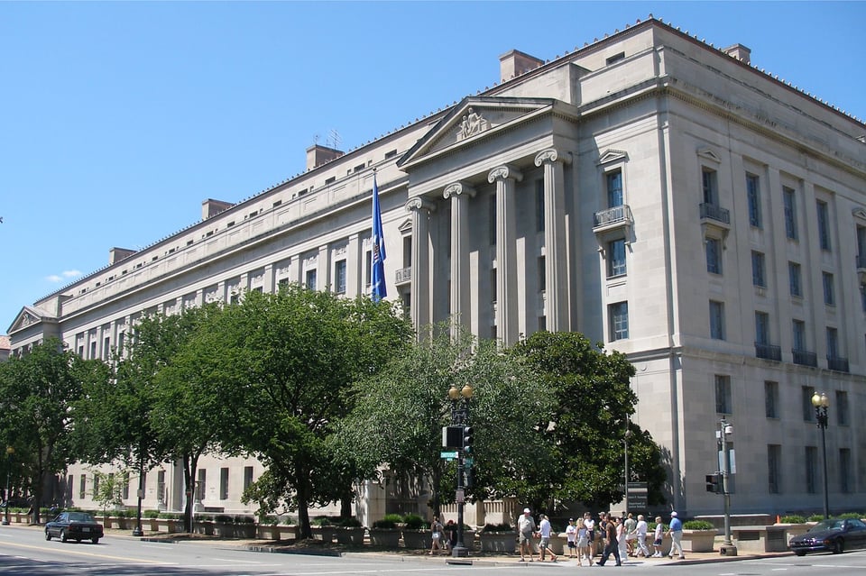 U.S. Department of Justice as pictured in August 2006.