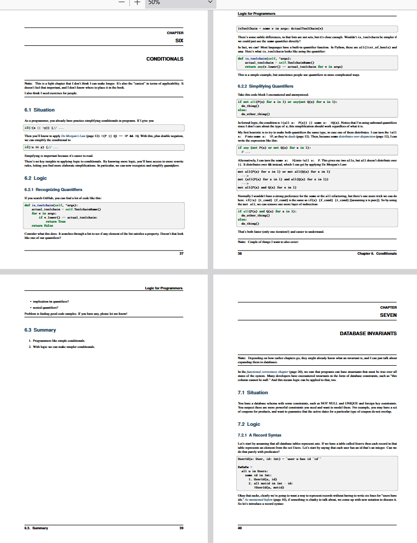 How short Simplifying Conditions USED to be