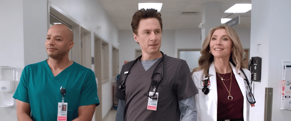 donald faison, zach braff and sarah chalke in scrubs (2026)