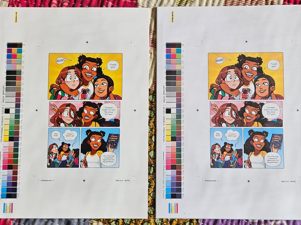 test print gloss vs matte