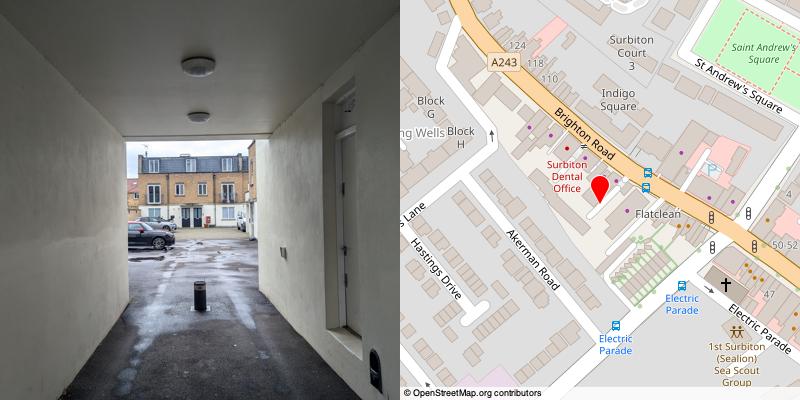 A picture and map of the mews